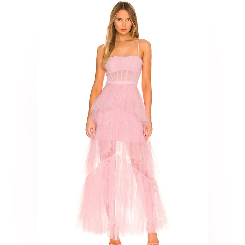 BCBG MAXAZRIA Corset Tulle Gown